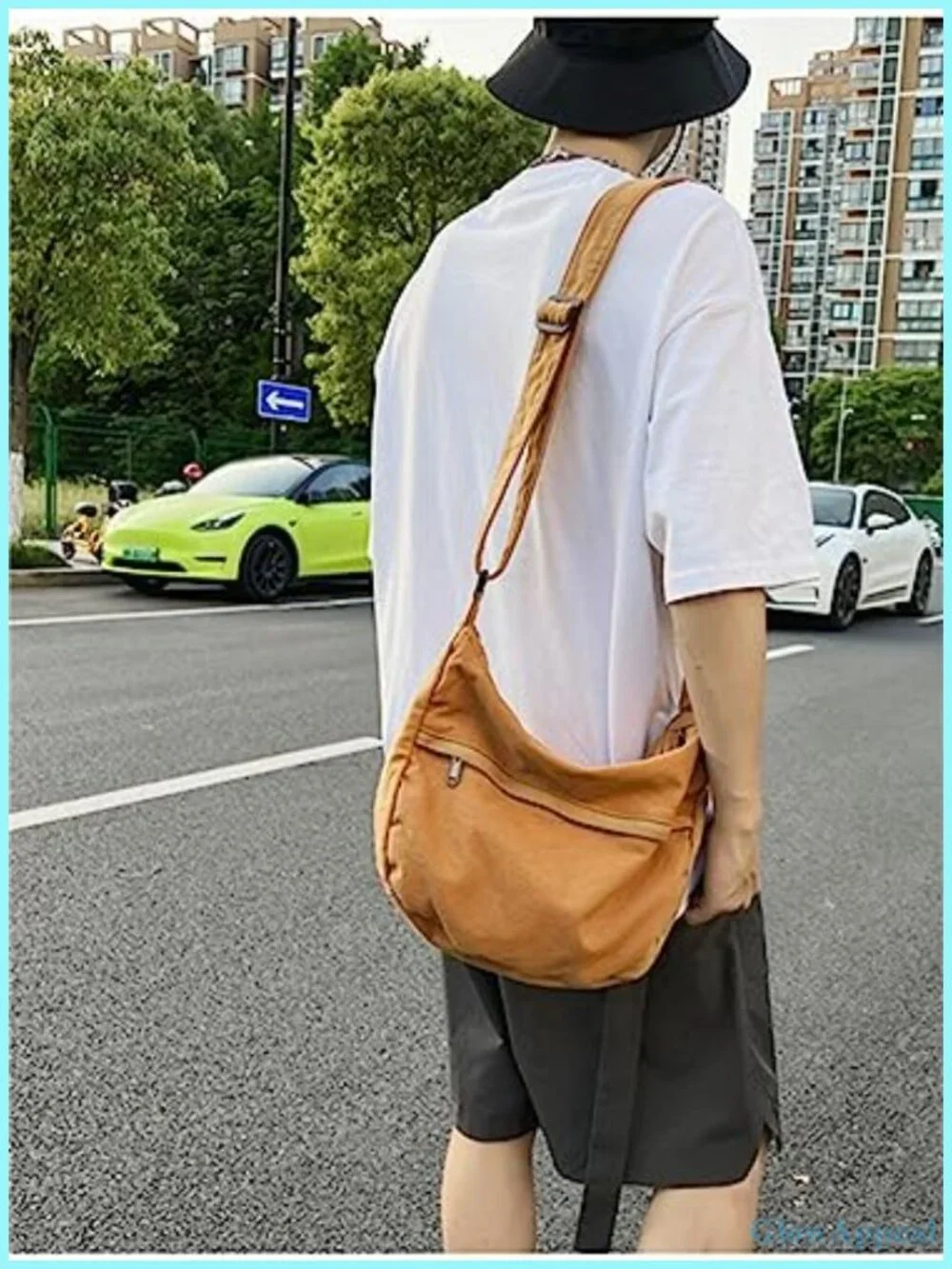 Large Canvas Hobo Shoulder Bag Crossbody Satchel Messenger Tote for Travel